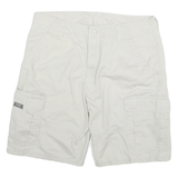WRANGLER Mens Cargo Shorts White XL W34 Cotton Blend Comfortable Stylish
