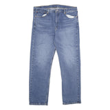 LEVI'S 505 Mens Jeans Blue Regular Straight Denim Medium W40 L32 Classic Zip