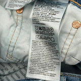 505 Levis Denim Shorts - 32W 10L Blue Cotton