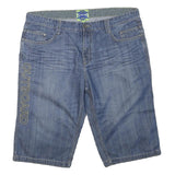 OUTBOARD Mens Blue Denim Casual Shorts XL W40 Cotton Blend Stylish Comfort