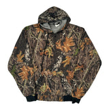 Rocky Mountain Camo Zip Hoodie - Large Camo Polyester