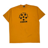 Hayward Youth Soccer Fruit Of The Loom Single Stitch T-Shirt - 2XL Yellow Cotton Blend