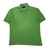 Tommy Hilfiger Polo Shirt - Large Green Cotton