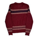 Tommy Hilfiger Striped Sweater - Large Blue Wool Blend