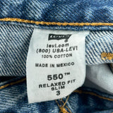 Age 3 Levis Slim Jeans - 2XS Blue Cotton