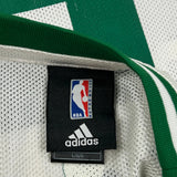 Boston Celtics Adidas Nba Jersey - Large White Polyester
