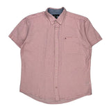 Tommy Hilfiger Short Sleeve Shirt - 2XL Pink Cotton