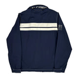 Tommy Hilfiger Striped Windbreaker - Small White Polyester