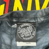 Santa Cruz Tie-Dye T-Shirt - Medium Black Cotton