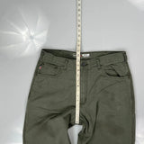 Carhartt Carpenter Trousers - 34W 30L Green Cotton