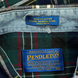Pendleton Checked Short Sleeve Shirt - XL Multicoloured Cotton