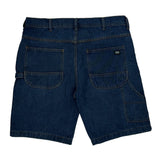Key Workwear Denim Shorts - 36W 9L Blue Cotton