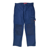Hard Yakka Cargo Pants - 35W 31L Blue Cotton
