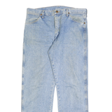 WRANGLER Mens Regular Blue Denim Classic Straight Cotton Jeans W34 L30 Zip