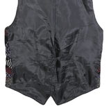 DEVILLE Womens Black & Multi Colour Button Jacket S Cotton Blend Abstract