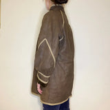 Unbranded Sheepskin Jacket - Large Brown Suede