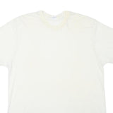 WINDRIDGE Mens White Plain T-Shirt 2XL Short Sleeve Crew Neck Cotton Blend