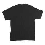PORT & COMPANY Mens Black Mattson Football Graphic T-Shirt L Short Sleeve Crew