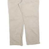 CARHARTT Mens Cotton Blend Beige Regular Fit Straight Leg Trousers W38 L30