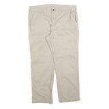 CARHARTT Mens Cotton Blend Beige Regular Fit Straight Leg Trousers W38 L30