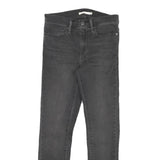 LEVI'S Womens Jeans Black Slim Skinny Denim Medium W27 L27 Zip Pockets