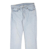 LEVI'S 514 Classic Womens Jeans Light Blue Regular Straight Denim W33 L32 Zip