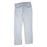 LEVI'S 514 Classic Womens Jeans Light Blue Regular Straight Denim W33 L32 Zip