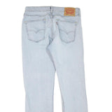 LEVI'S 514 Classic Womens Jeans Light Blue Regular Straight Denim W33 L32 Zip