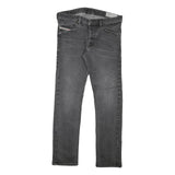 DIESEL Mens Regular Fit Straight Leg Denim Dark W34 L29 Zip Cotton Blend Jeans