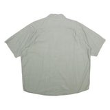 WRANGLER Mens Green XL Cotton Shirt Casual Short Sleeve Button Pocket
