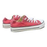 CONVERSE Chuck Taylor All Star Womens Low Top Trainers Red Canvas UK 6