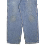 CARHARTT Mens Relaxed Blue Denim Jeans W36 L30 Workwear Zip Closure