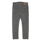 LEVI'S Mens Slim Grey Denim Cotton Blend Jeans W32 L28 Zip Closure