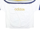 ADIDAS Mens White & Yellow Retro Zip Jacket M Polyester Blend Sportswear