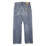 LEVI'S 501 Mens Jeans Blue Regular Straight Denim Medium W34 L34 Classic Button