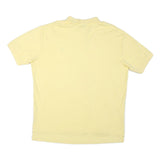 POLO RALPH LAUREN Mens Yellow Short Sleeve Plain L Cotton Blend Polo Shirt