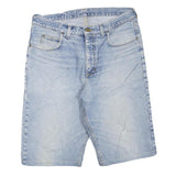 LEE Mens Denim Blue Casual Shorts L W36 Cotton Blend Comfortable Fit
