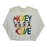 Mickey Mouse Artex Cartoon Sweatshirt - 3XL Multicoloured Cotton