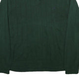CHAPS Mens Green Jumper Patterned 1/4 Zip Basic Knit L Cotton Blend Casual