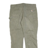CARHARTT Mens Cotton Blend Fawn Regular Straight Trousers W40 L34 Workwear