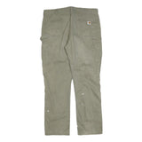 CARHARTT Mens Cotton Blend Fawn Regular Straight Trousers W40 L34 Workwear