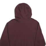 NIKE Mens Maroon Pullover Hoodie L Cotton Casual Sportswear