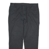 DICKIES Mens Cotton Black Regular Straight Trousers W38 L32 Workwear Zip Closure