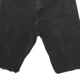 LEVI'S Womens Shorts Black Denim Cut-Off M W30 Casual Summer Style