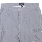 CHAPS Mens Shorts Blue Casual XL W34 Cotton Blend Lightweight Cargo Pocket