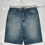 Ecko Unltd Baggy Denim Shorts - 38W 13L Blue Denim