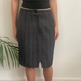 Max & Co Midi Skirt - 28W UK 8 Grey Wool Blend