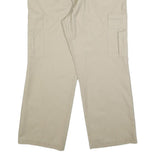 DICKIES Mens Relaxed Beige Cotton Blend Cargo Trousers W40 L32 Workwear Casual