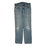 501 Levis Jeans - 32W 30L Light Wash Denim