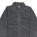 REEBOK Mens Grey Jacket M Polyester Plain Zip Casual Sports Zip-Up